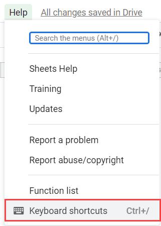 Cách di chuyển đến một ô hoặc một hàng cụ thể trong Google Sheets